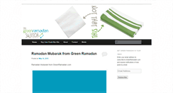 Desktop Screenshot of greenramadan.com