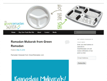 Tablet Screenshot of greenramadan.com